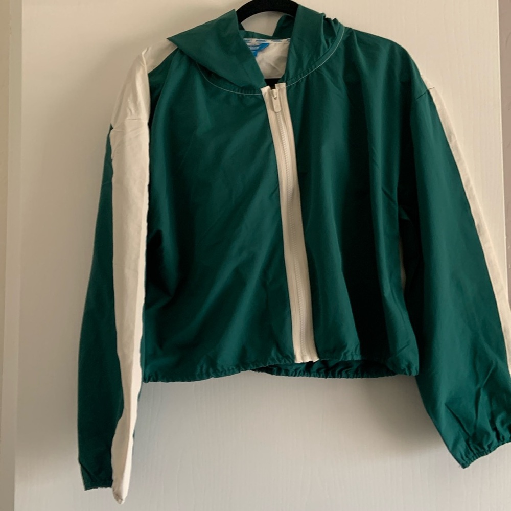Prince Pickleball Women’s Woven Zip-Front Hooded Jacket - Green 🟢⚪️